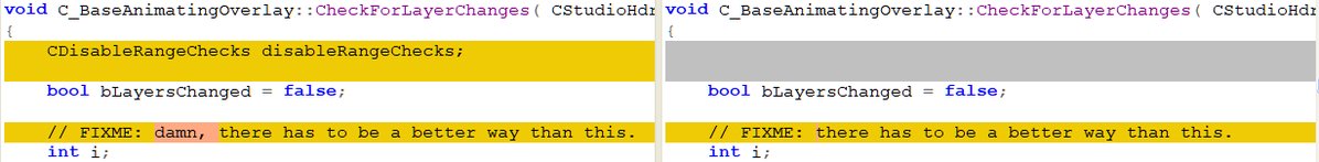 TF2DevTrivia's tweet image. The recently released TF2SDK includes various revised code comments that have had their original vulgarity removed from them.