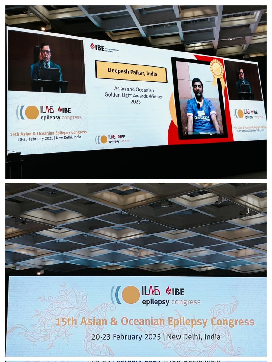deepesh_palkar's tweet image. Delighted to have won the Regional Golden Light Award 2025 from @IBESocialMedia&amp;amp; @IlaeWeb .
I&apos;m immensely grateful to the @IBESocialMedia,  @epilepsymumbai, @EpilepsyIndian for this award. Will continue striving to bring a change on Epilepsy in the Indian Society 💜💫