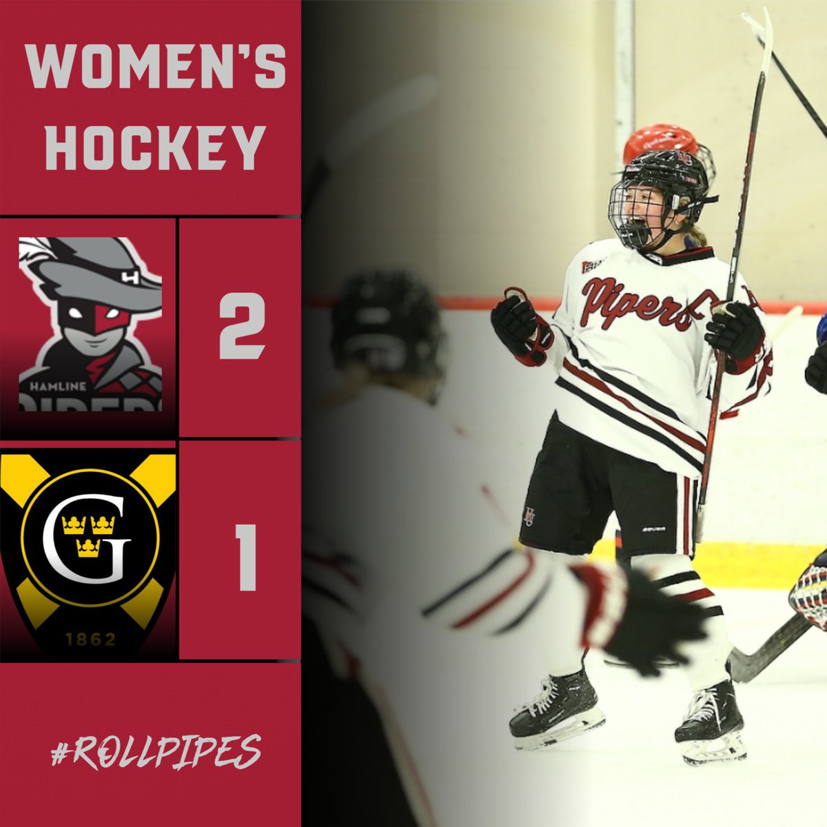 W 🏒 | RECAP/STATS: Pipers Take Down No. 3 Gusties in Final Minute of Regulation, Clinch No. 3 Seed in MIAC Tournament!

🏒 Second win over a ranked opponent this season.
🏒 First victory over Gusties since a 2-1 OT triumph on February 11, 2022

📰 tinyurl.com/2s44vpab