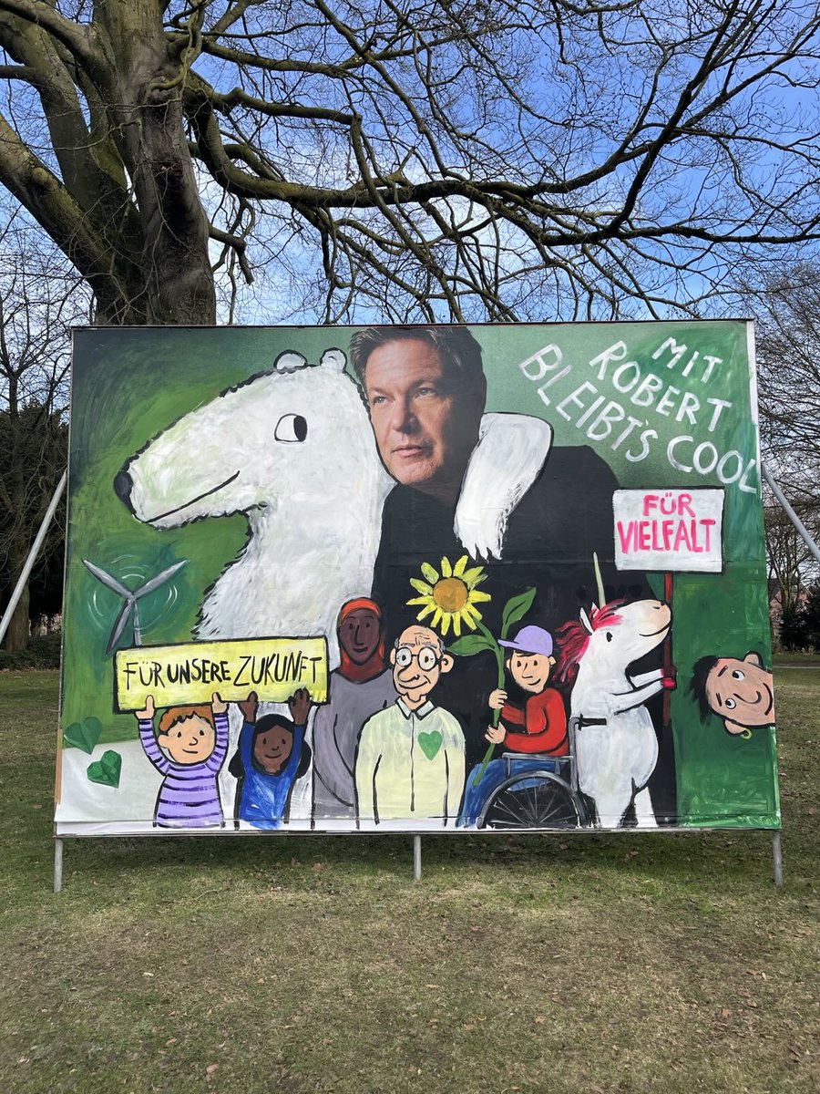 Geht wählen - Beide Stimmen GRÜN! 

Der Eisbär sagt Danke 💚
#münsterliebe #BTW2025
#RobertHabeck

Und ich bedanke mich bei allen Mitwirkenden, ihr bringt Freude und Zuversicht in die Welt