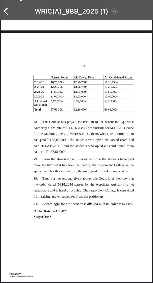 DFlex007's tweet photo. Despite the court ruling in favor of students and striking down the unjust fee hike at KM Medical College,the management continues to deny interns their right to resume duty,is the administration above the law? Why is the CMO remaining silent while students suffer @mathurapolice https://t.co/BkfAmSXv3J