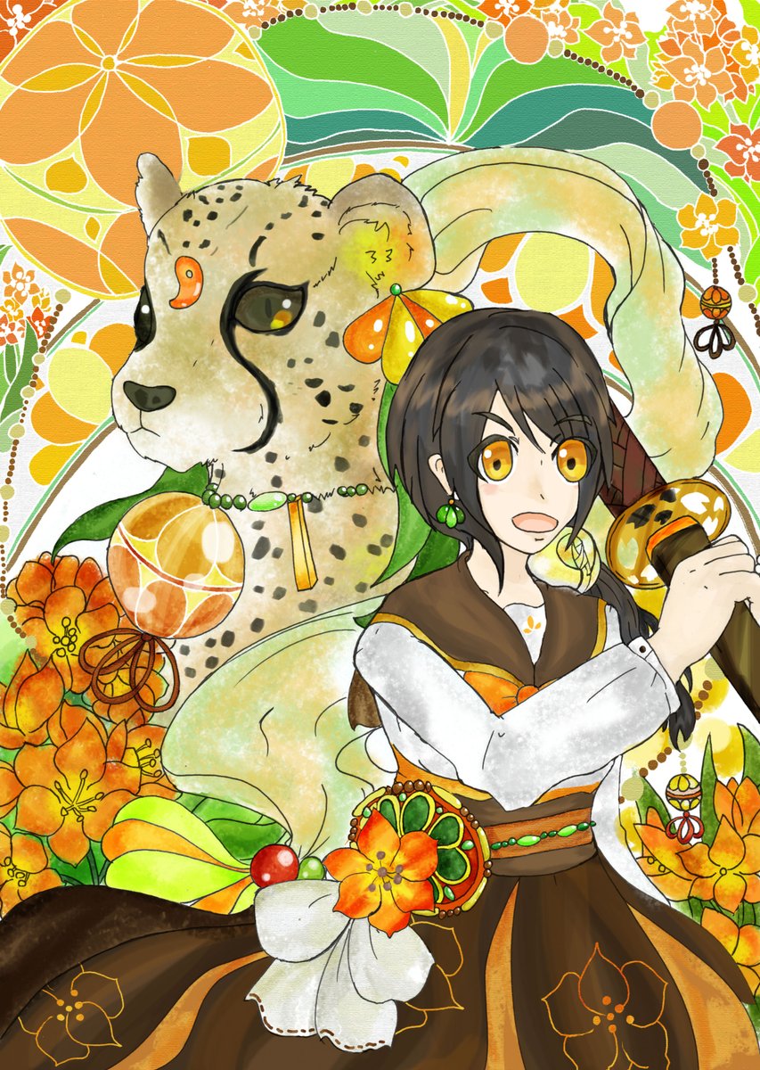 sisotennsousaku's tweet photo. #徒然妖花伝
2月22日「猫の日」

※過去絵
花霊士たちと、ネコ科系の花霊獣たちと https://t.co/th4URATRwg