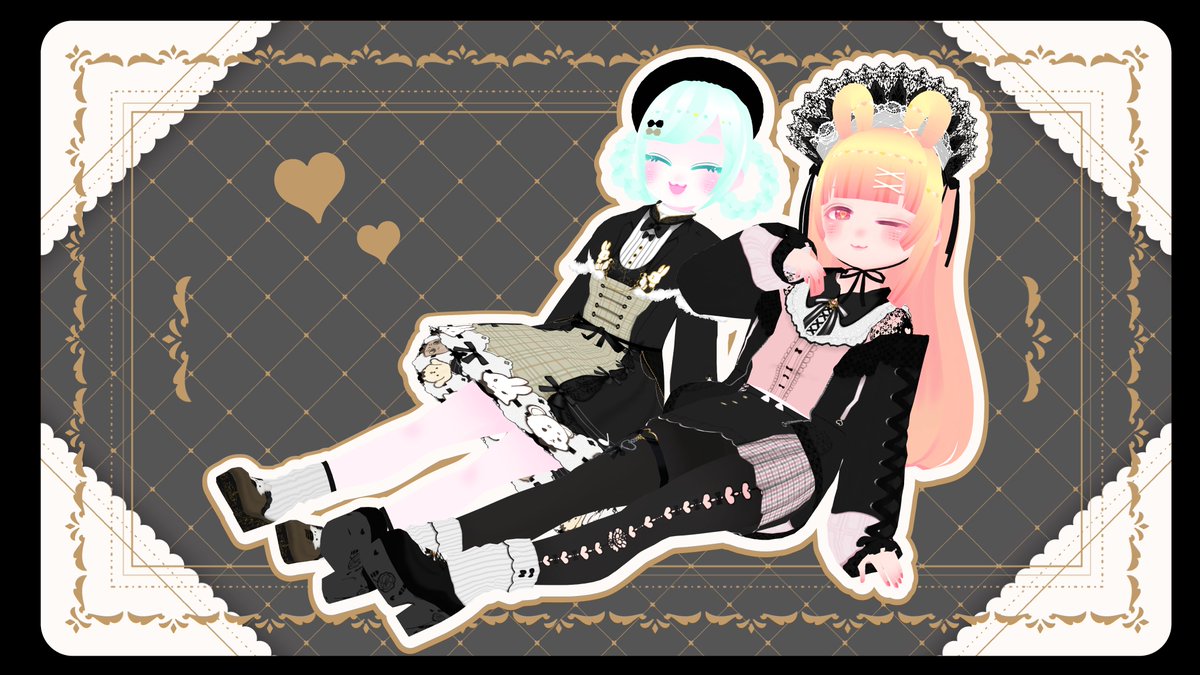 ♡🐰おしゃま・みくごはん🐱♡
黒コーデでまとめたみくごはん…
オトナな可愛さがあり、よきでしょ！
🐰ロングストレートみく初お披露目です！
🐱ごはんはポンデリングへあ～よ！
【着用衣装：romacomart.booth.pm/items/4637187】
#ごはんちゃんすたぐらむ #うさみみぴくちゃー #狐のお茶屋さん #VRoid