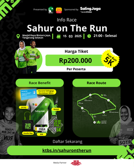 JadwalLari's tweet photo. 👟Sahur on The Run
🗓️Sabtu, 15 Maret 2025
🏃‍♂️5K
🗺️Masjid Raya Bintaro Jaya Tangerang Selatan, Banten

#JadwalLari #KalenderLari #EventLari #InfoLari #LombaLari #MasjidRayaBintaroJaya #TangerangSelatan #Banten #SahurOnTheRun #Bintaro #FunRun https://t.co/NQHbVqFFLz