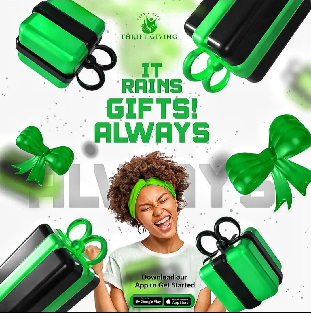 Thrift_Giving's tweet image. ✨ It Rains Gifts, Always! 🎁💚✨

📲 Download now on Google Play &amp;amp; App Store and start spreading joy today! 💝
.
.
.
.
#ThriftGiving #GiftAGift #DeclutterForGood #GiveBack #SustainableLiving #ThriftCommunity #SecondHandStyle #MinimalistLiving #EcoFriendly #ConsciousConsumer