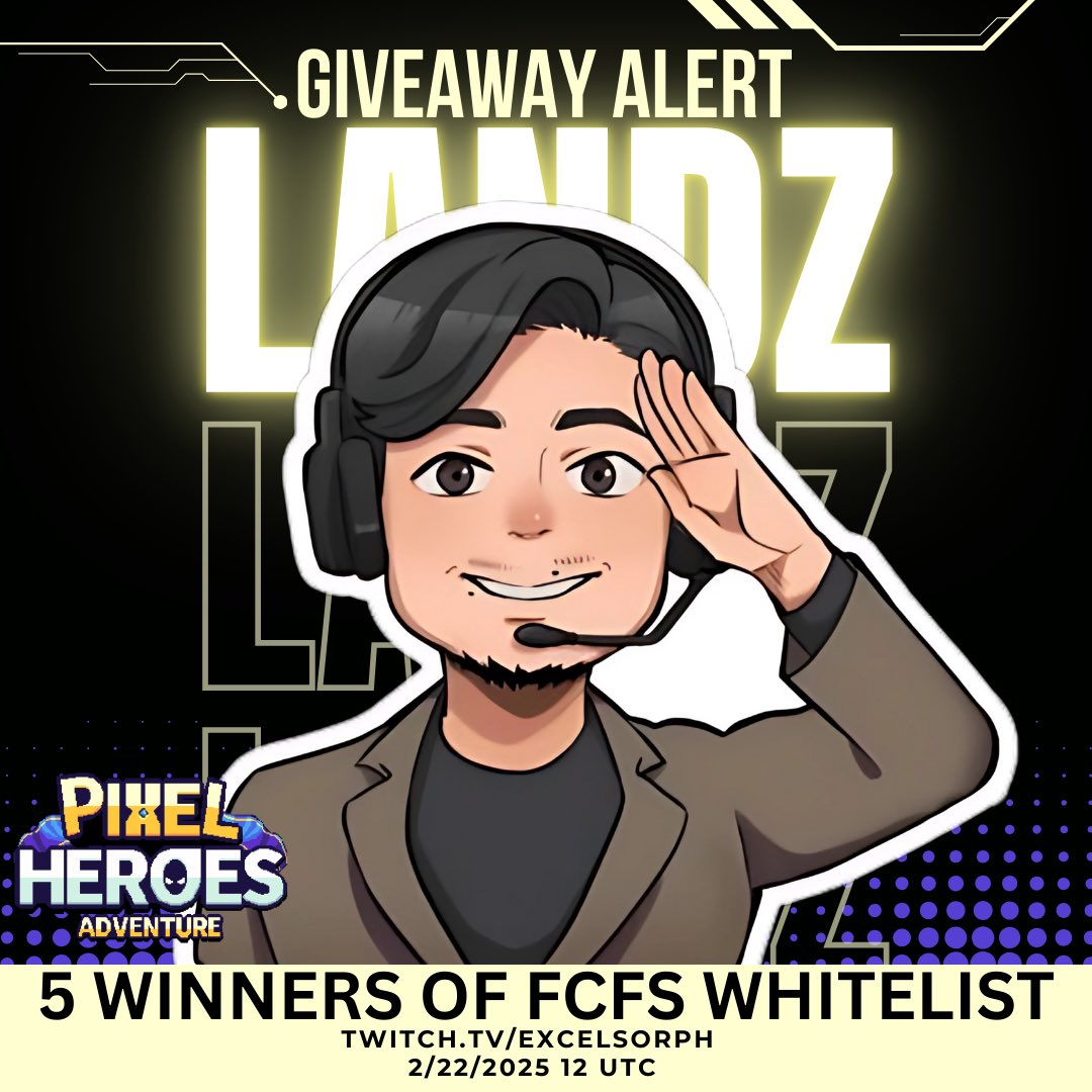 excelsorph's tweet photo. OMG another 5 Landz WL giveaway from Pixel Heroes Adventure and now it’s for the FCFS spot!

2 WAYS TO WIN!

Method 1:

✅follow @excelsorph and @PixelHeroesMMO 
✅RT and Like this post
✅Comment "PHA LandZ WL please" Tag 2 friends and put your Ronin Wallet Address in the comment section (no RNS please)

2 winners of 1 FCFS WL each will be announced in the stream later.

Method 2: 
✅ Join the short stream later from 12UTC - 13 UTC (8-9PM Philippine Time)
✅ must be following the stream (https://t.co/mClymWITr8)
✅ 3 winners from the stream will win 1 FCFS WL each!
✅ must be present on stream to win

Good luck, guys!

@Ronin_Network