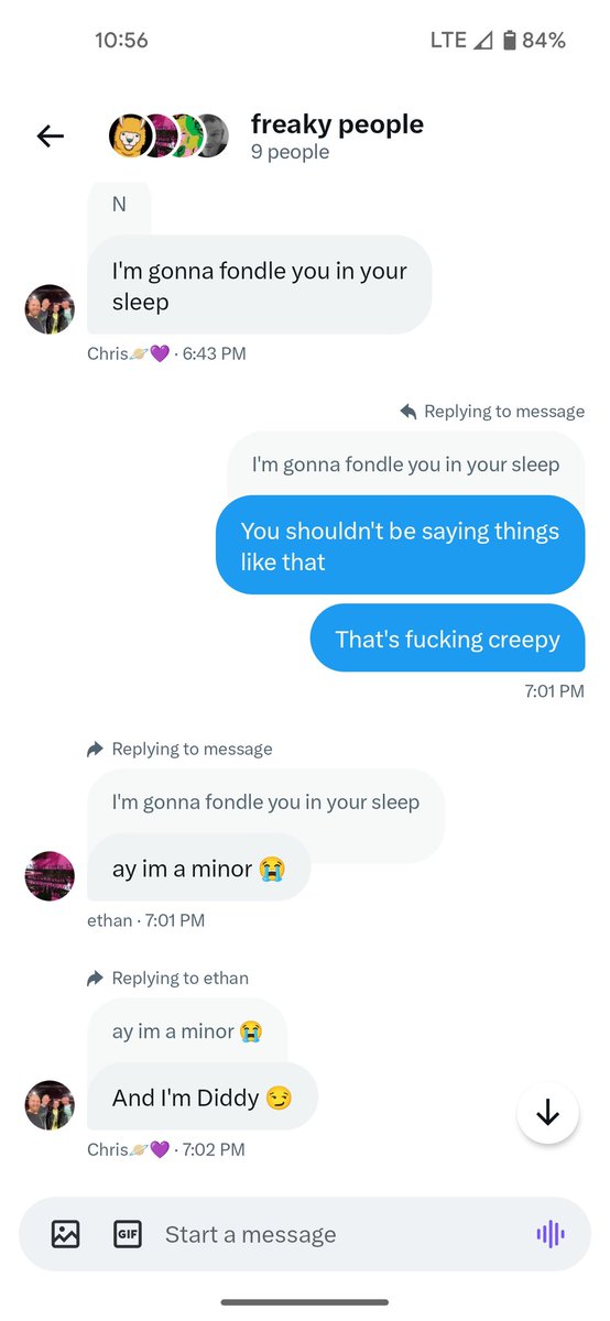 ejr6309's tweet image. here are those screenshots (sorry if it comes off disturbing for some)