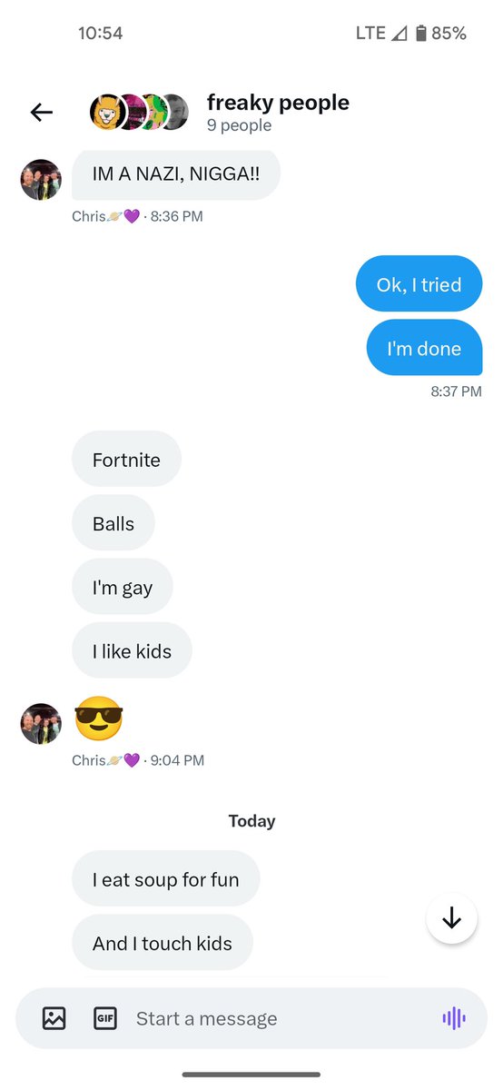 ejr6309's tweet image. here are those screenshots (sorry if it comes off disturbing for some)