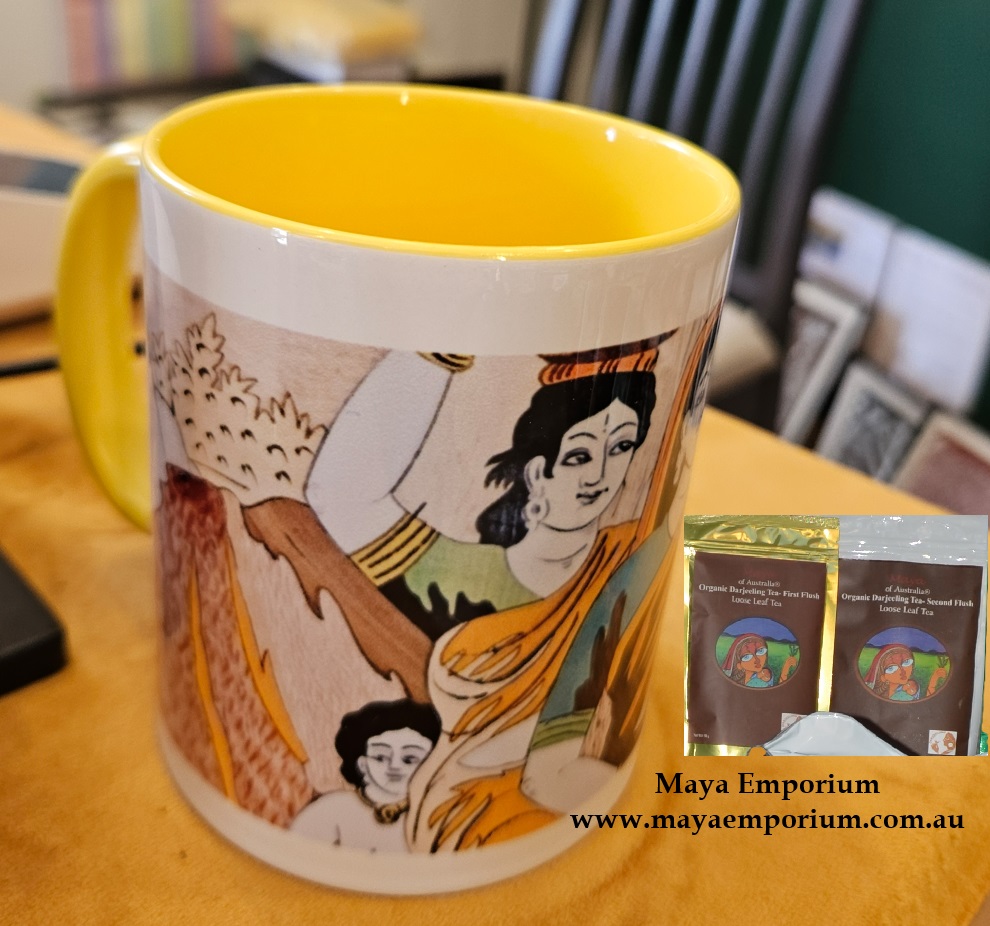 MayaIndianArts1's tweet photo. Enjoy #Tea, Embrace #Art, #ArTEAstry in every sip. Introducing Limited Edition Maya #ArTeaMug! #MayaEmporium Premium #IndianTea &amp; fine #IndianArt #gallery in Australia. #MayaofAustralia brand of #PremiumIndianTea #SingleOrigin #DrinkGenuine #ThinkGenuine #IndianBreakfastTea https://t.co/V9RRgPyvEg
