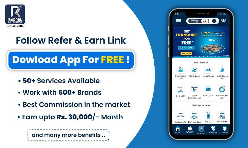 ashubhai917's tweet photo. Earn up to Rs. 30,000/- month by using all the Banking services for FREE.

Start making your team with your Refer &amp; Earn link and start earning. 

Click the link given below to Download App for free :-

Download App:-

https://t.co/Lo372vmGoP

Regards

Redmil Business Mall https://t.co/9tqBjRvIQE