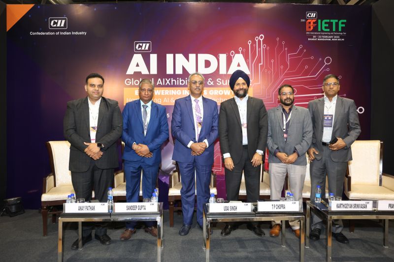 ietfindia's tweet photo. Day 2 of #IETFIndia2025 explored "The Future of Work: Integrating AI in the Workforce," a session that examined how AI is reshaping industries, creating new job opportunities, and driving the need for reskilling and upskilling. https://t.co/gsUAKN6XZb