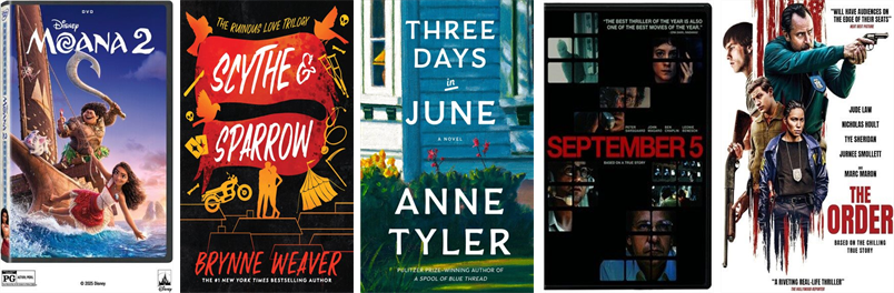 This week the Cheshire Public Library has 133 new books and 30 new movies.  New items include Moana 2 and Mufasa. wowbrary.org/nu.aspx?p=2605…