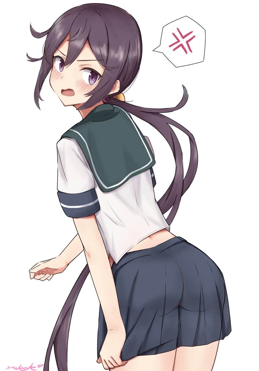 yuzuki_draw's tweet photo. こっち見んな！このクソ提督！
#艦これ https://t.co/wg45Vqk9CH