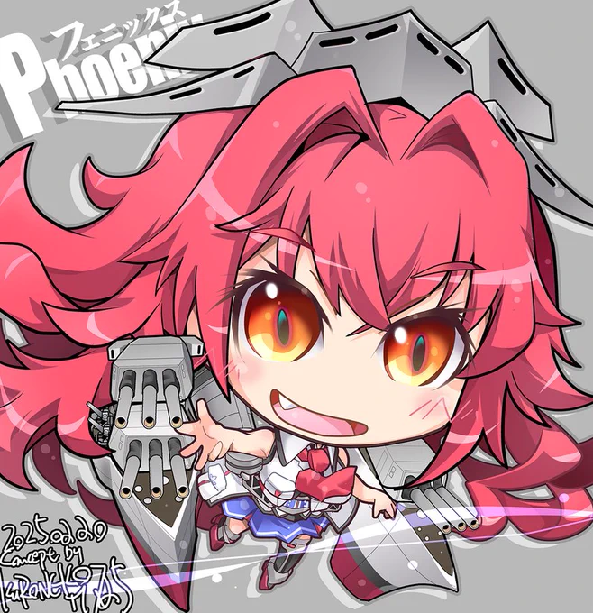【#KURONEKO艦これデフォルメ絵】 フェニックス Phoenix #艦これ #フェニックス #Phoenix
