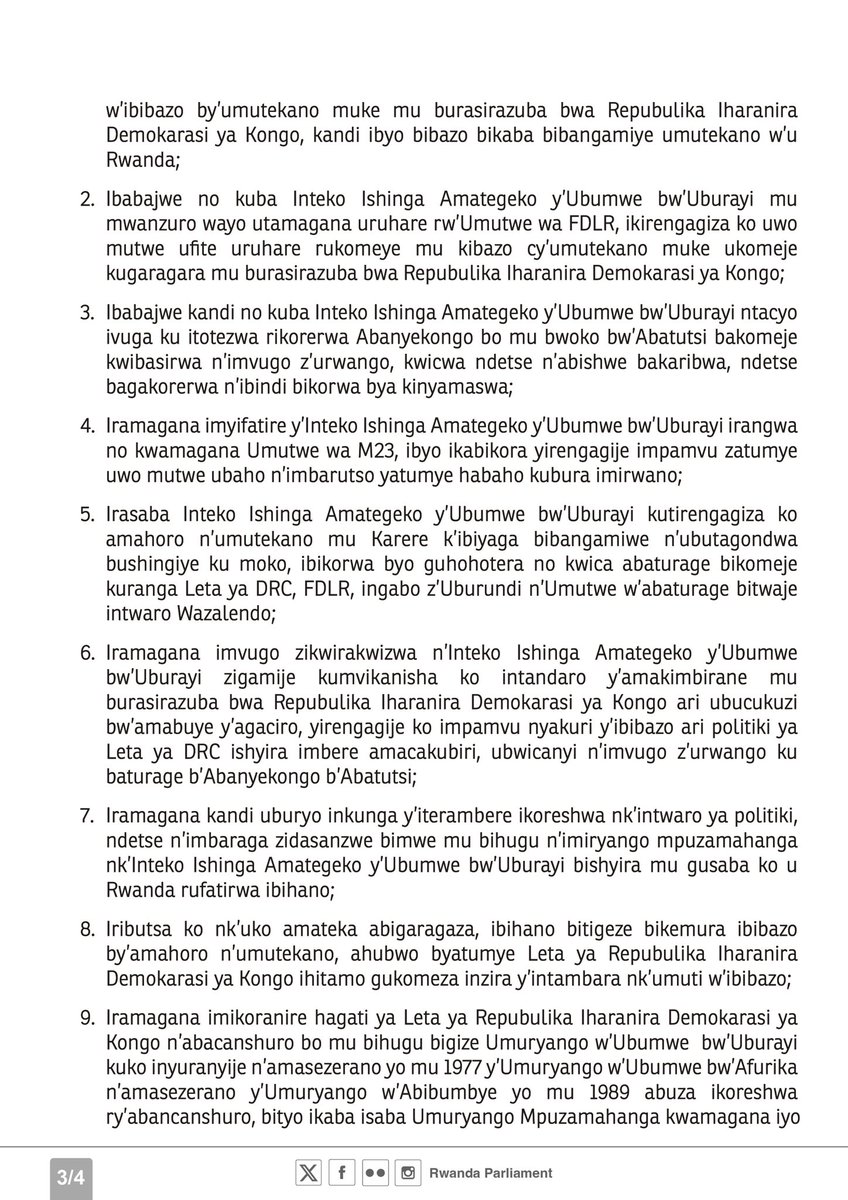 Rwanda Parliament tweet media