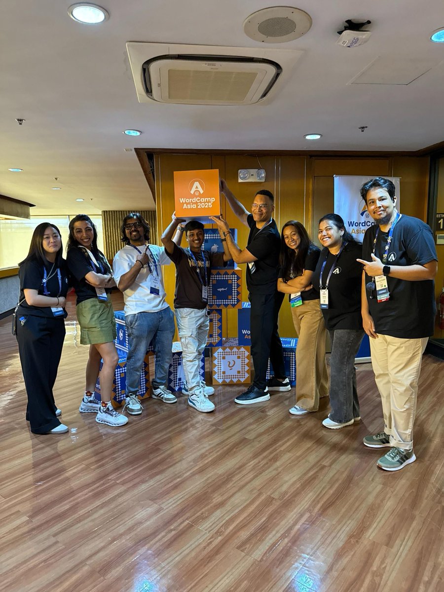 The official media partners of #WordCampAsia2025  in one frame📸🎉 Honored to be part of this amazing team, capturing and sharing the best moments of <a href="/WordCampAsia/">WordCamp Asia</a> 💪
