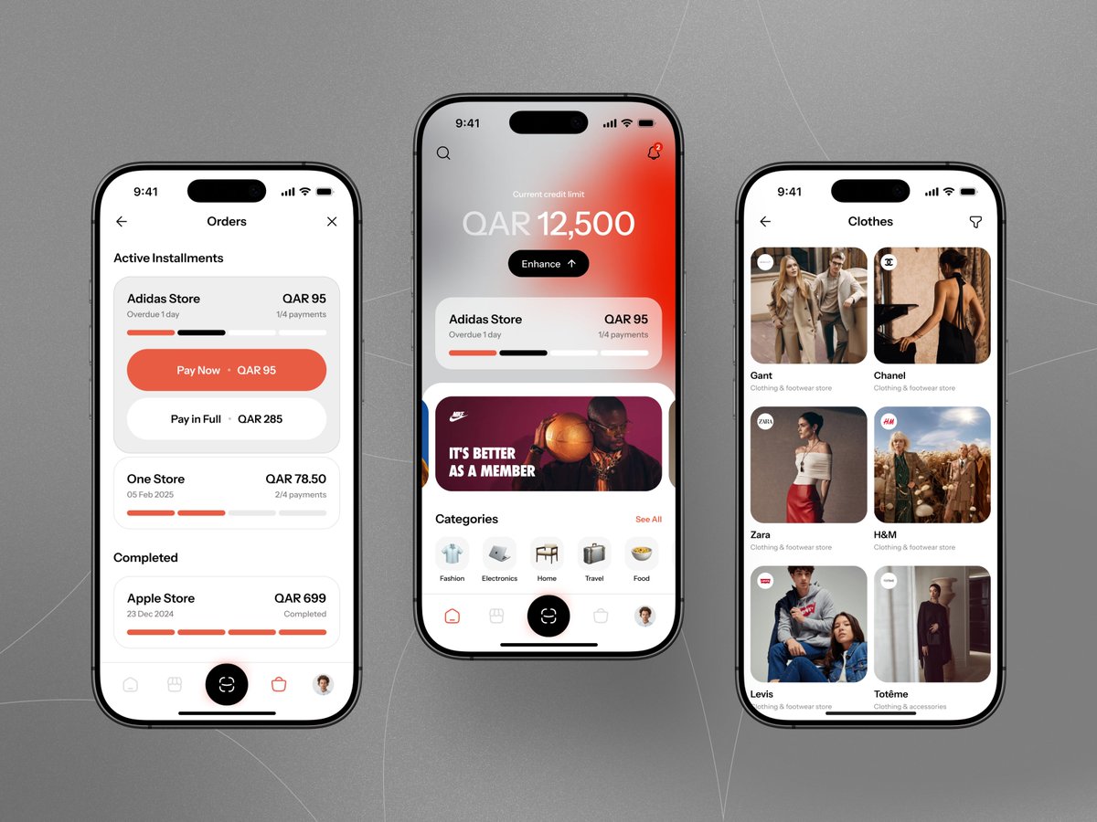 sitexflow's tweet image. Take a look of this BNPL service app ui design minimal gradient theme by Cuberto
#UIDesign #appui #designer #serviceapp #uxdesign #theme