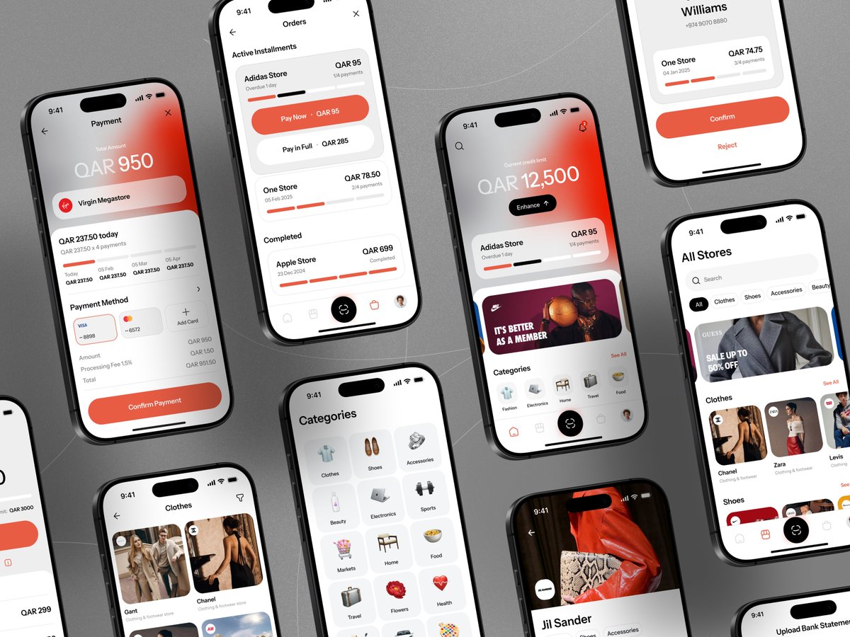 sitexflow's tweet image. Take a look of this BNPL service app ui design minimal gradient theme by Cuberto
#UIDesign #appui #designer #serviceapp #uxdesign #theme