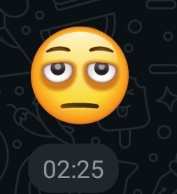 Agregaron un nuevo emoji y justo es el que me define, con ojeras y cara de tuje 🫩