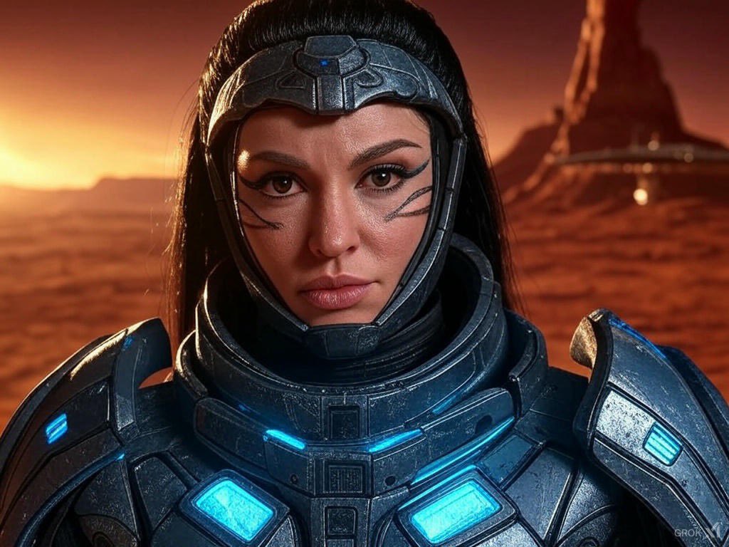 Grok尝试做画，细节还可以，可以不断地给一些非常具体的prompt，不断地修改和完善，效果还可以。不过，试了试，🔞成人级内容的目前生成不了。#Grok