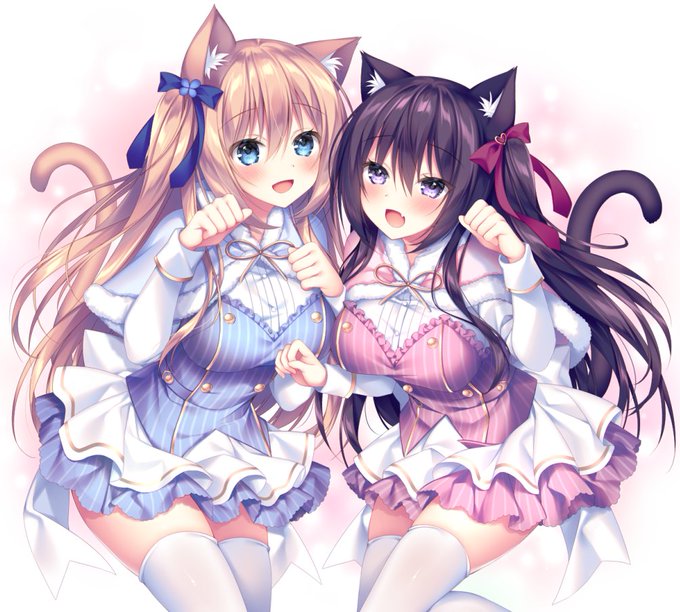 #猫の日
🐱💙💜 