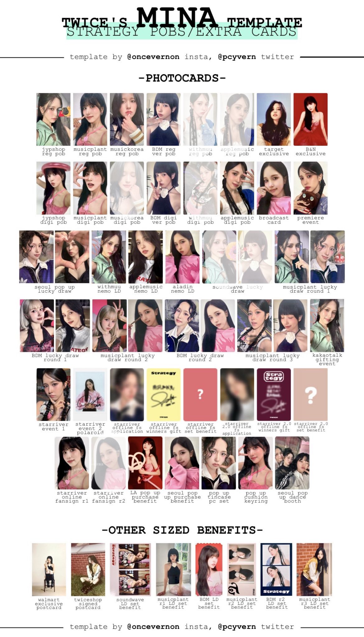 TWICE FOL luckydraw【ラキドロ】ミナ2種 TWICE FOL luckydraw【ラキドロ】ミナ2種