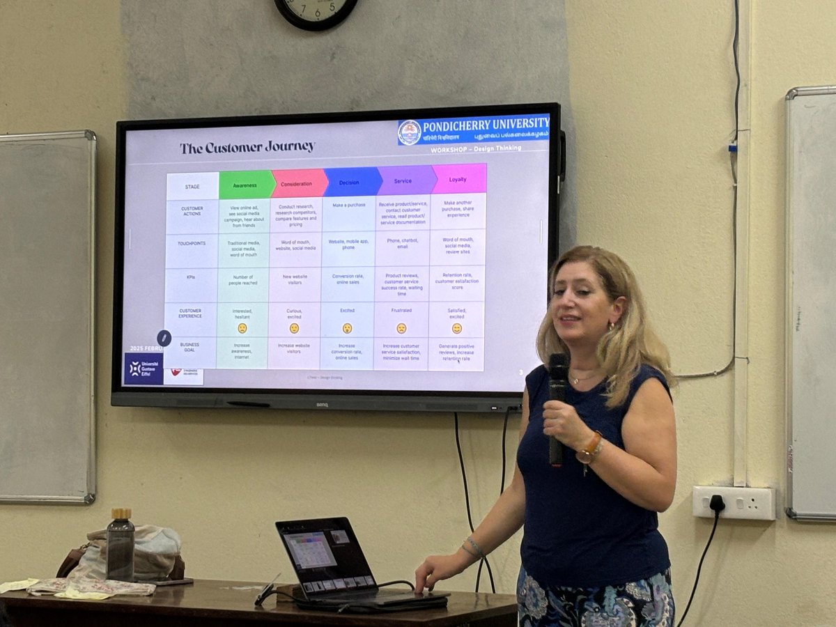 DMS_since_1986's tweet photo. Designing the Future, Together!
We were honored to host Prof. Julie Tixier from @UniEiffel_VPInt, France 🇫🇷 at @DMS_since_1986 🇮🇳 where she shared her expertise on Design Thinking and its user-centered approach to innovation, organized by Prof.@vak73, MoU Coordinator. @PondiUniVC https://t.co/Z0uNCn8itj