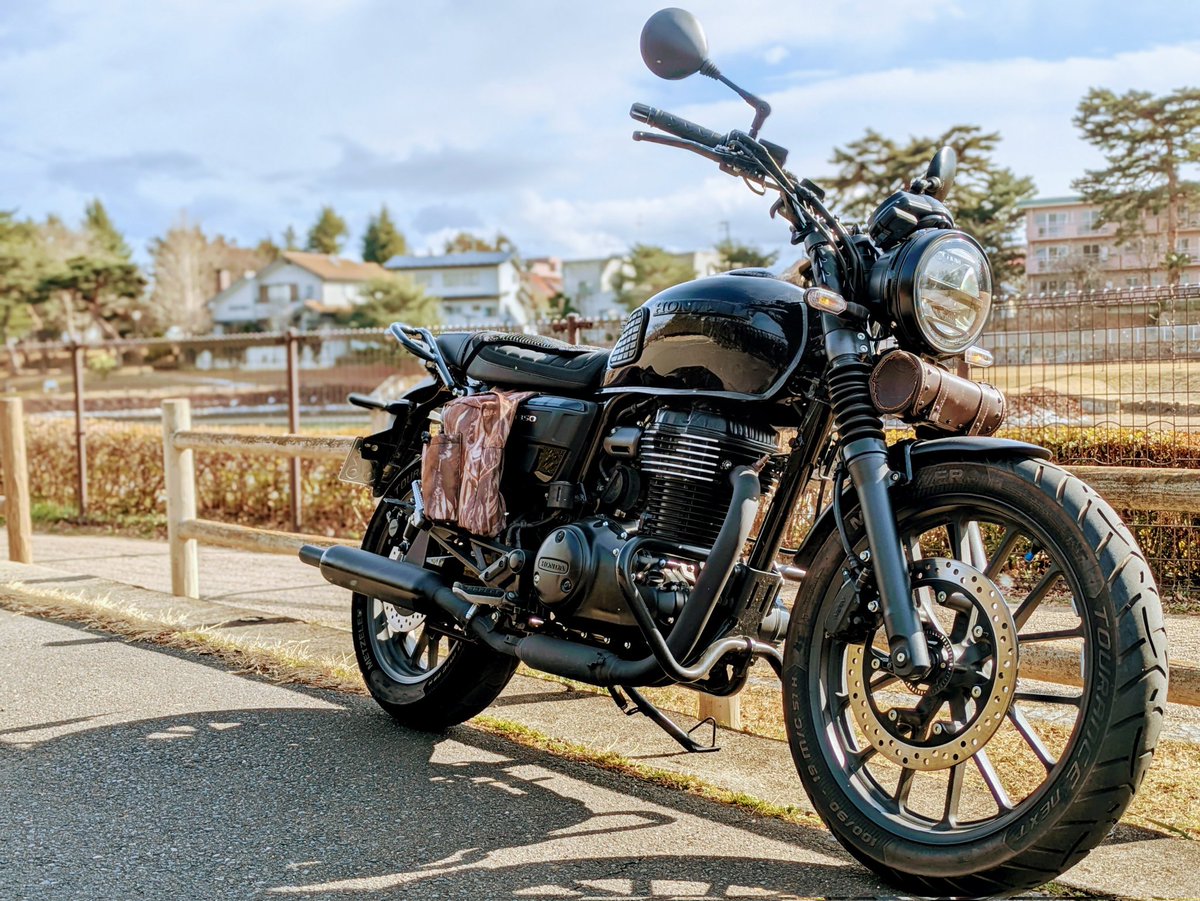 t_______jun's tweet photo. #GB350S #極寒 
寒くてもバイクは調子ｲｲ https://t.co/ofib6KLoU3