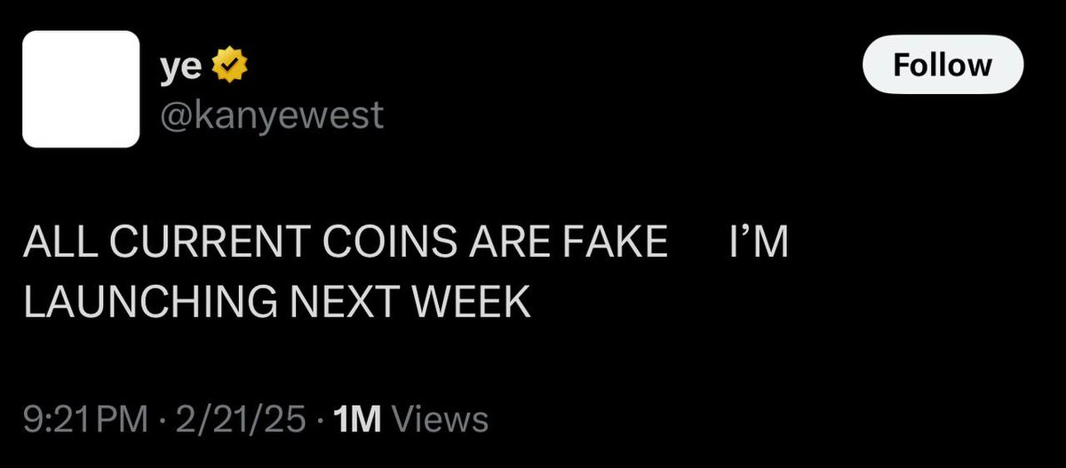 memecoinalien's tweet image. Kanye’s chaos is launching Ye Coin, to the moon or meme coin tomb?🤔
#kanyewestcoin 
#memecoins 
#web3