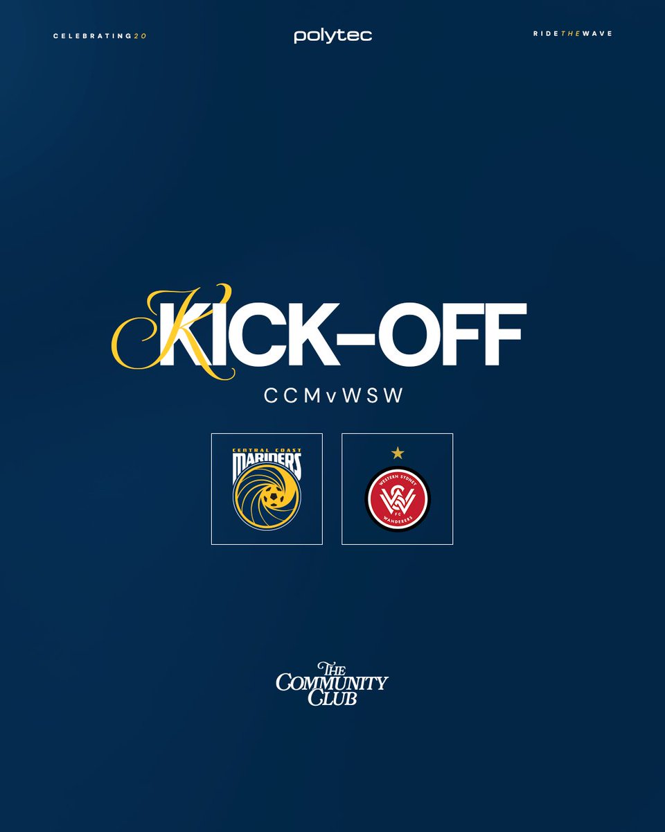 CCMariners's tweet image. 1' | Underway at Our Paradise. Let's go, Mariners! 

🌴 0-0 🔴

#CCMFC #CCMvWSW #RideTheWave🌊 | @aleaguemen