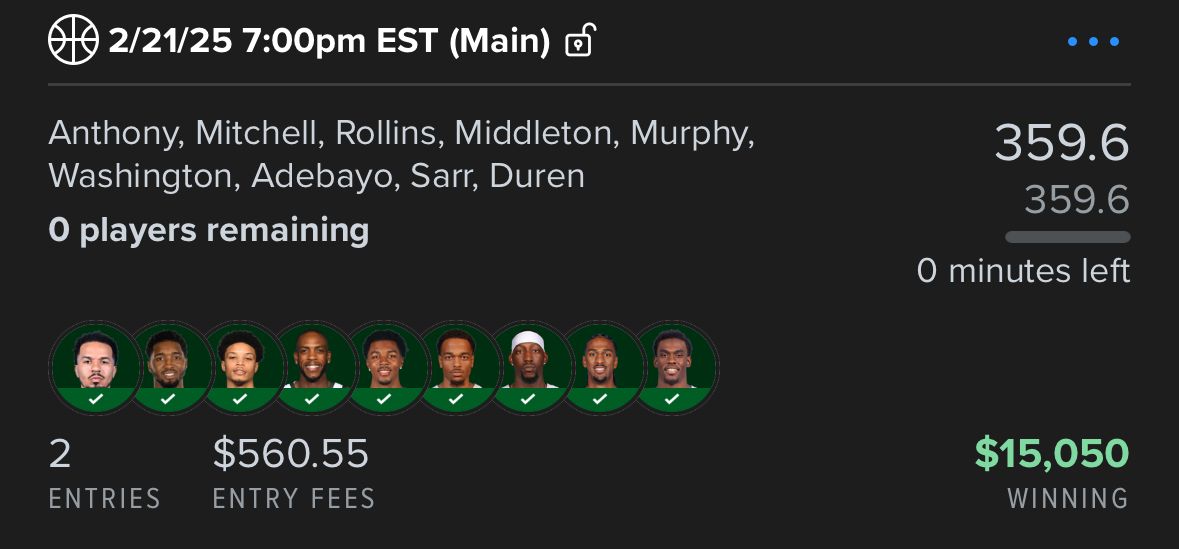 DFS been fun 🤝