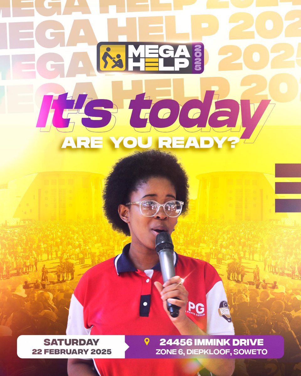 vygsa_official's tweet image. The day has finally arrived!!!🔥🔥🔥

See you at the Mega Help Event today😉

#VYGSA #VYG #MegaHelp #MegaHelpEvent #SouthAfrica #Trending #Saturday #MH25 #MegaHelp2025