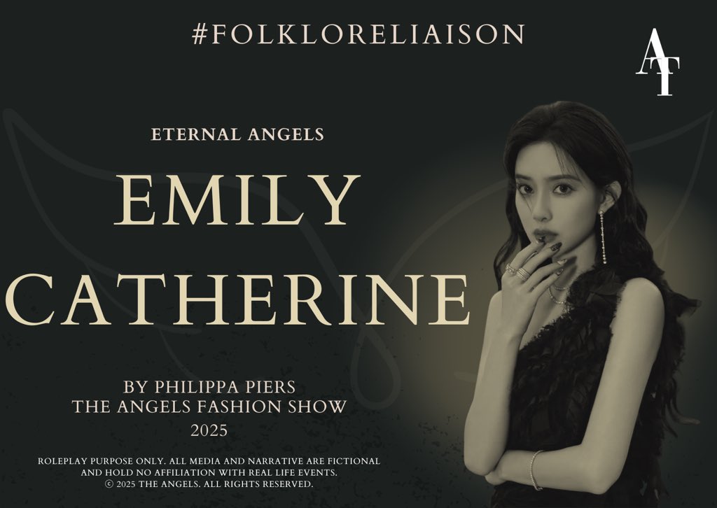 ⠀⠀⠀ 
⠀⠀⠀ # 𝑭𝒐𝒍𝒌𝒍𝒐𝒓𝒆𝑳𝒊𝒂𝒊𝒔𝒐𝒏:
⠀⠀⠀ EMILY CATHERINE
⠀⠀⠀ in 𝑬𝒕𝒆𝒓𝒏𝒂𝒍 𝑨𝒏𝒈𝒆𝒍𝒔.
⠀⠀⠀ ━━━━━━━   ♔︎
⠀⠀⠀