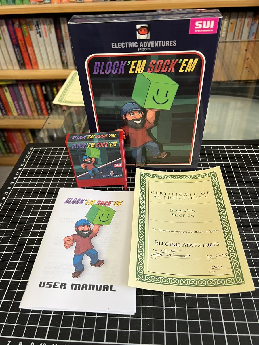 ElectricAdv's tweet photo. Production and fulfilment of all original Spectravideo copies of Pyxidis Ex and Block'em Sock'em have been completed and stock has been added to my online store. https://t.co/0jP3J86bBq
Here is copy 001 of each game, what number will you have?
#retro #gaming #gamedev #pyxidis #blockemsockem #homebrew