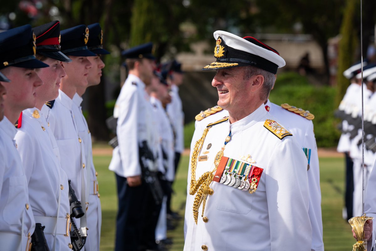 Today I had the privilege of reviewing the 2025 CDF Parade at ADFA.

Congratulations to all 360 ADFA first-year Trainee Officers and welcome to the Australian Defence Force.

I look forward to recognising many more of your achievements over the coming years.