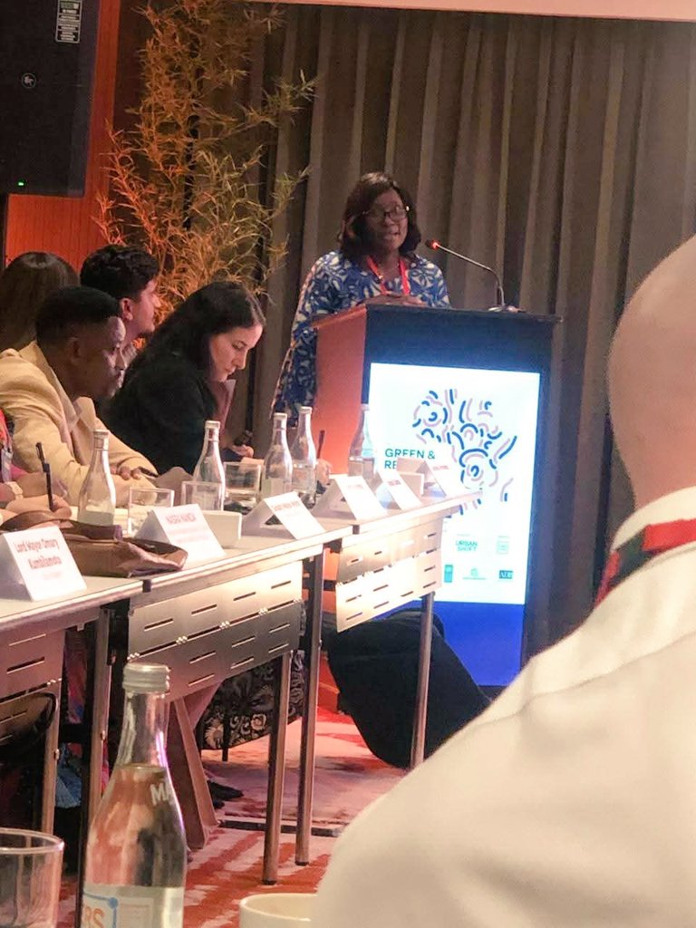 MissNonikariuki's tweet photo. #Green &amp; #Resilient #Urban Shift #Africa Forum 2025 #Nairobi

Theme “#Sustainable Cities for a #ClimateResilient #Future”
✅️ Ecofriendly strategies 
✅️ Climate resilience
✅️ Fostering public-private partnerships,exploring innovative green financing
H.E @CecilyMbarire #Embu https://t.co/FAgMZjksbw