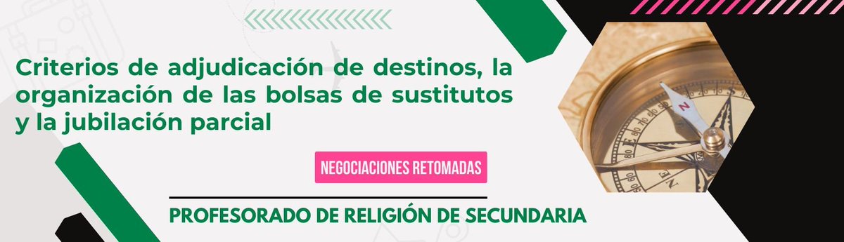 😉👍CONTINÚA LA NEGOCIACIÓN SOBRE LAS BOLSAS DE SUSTITUTOS, LOS CRITERIOS DE DISTRIBUCIÓN Y LA JUBILACIÓN PARCIAL DEL PROFESORADO DE RELIGIÓN DE SECUNDARIA.

Por lo que respecta a la jubilación parcial para el profesorado de Religión, más info en: qrcd.org/8CUO