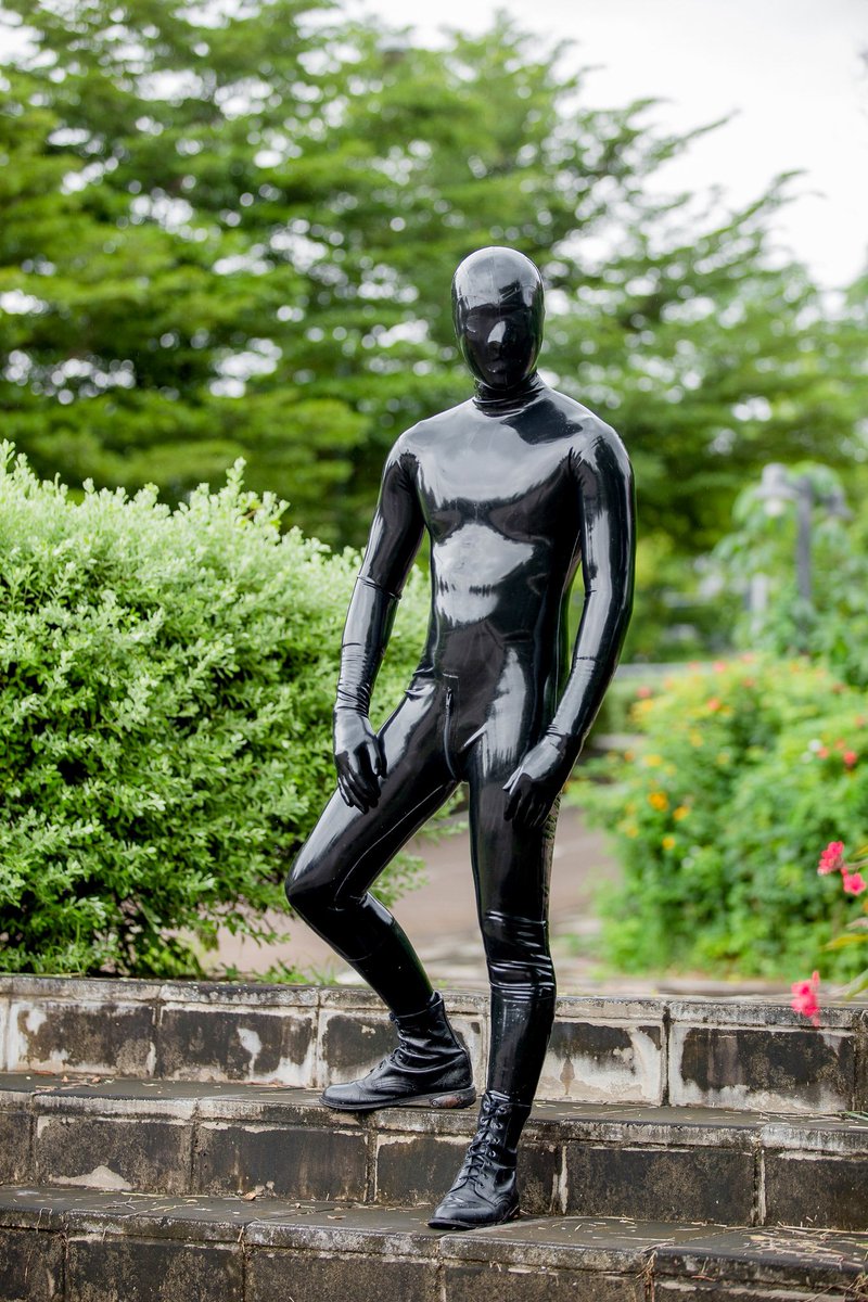 Favorite latex outfit and body show
