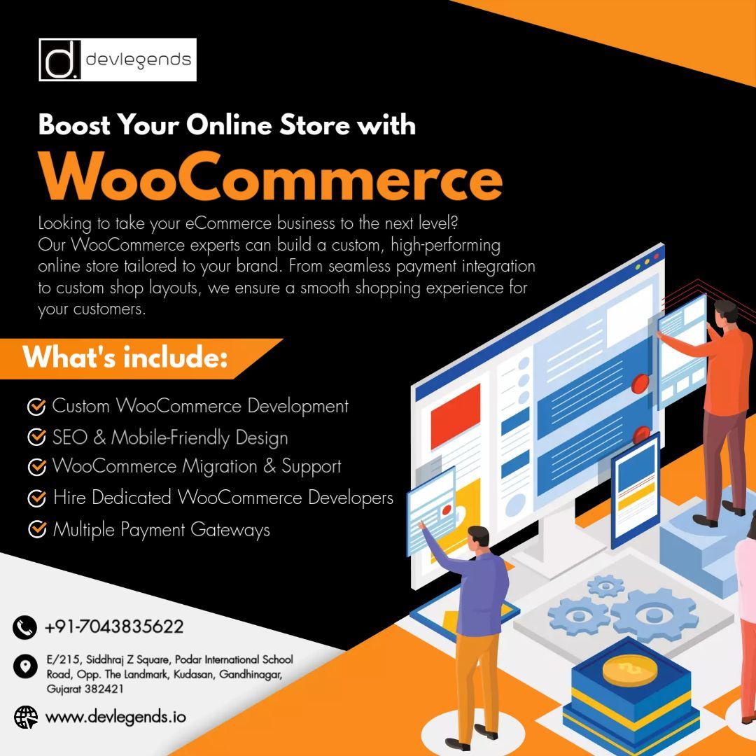 devlegendstech's tweet image. Boost your online store with WooCommerce! Our experts build custom, high-performing stores with seamless payments, mobile-friendly designs &amp;amp; more. Over 4.4M sites trust WooCommerce—let’s grow your business! 📩 info@devlegends.co.in ☎️ +91-7043835622 #WooCommerce #Ecommerce