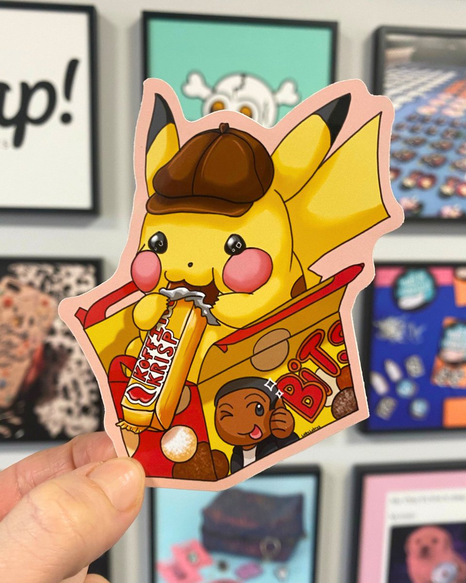 ZapCreatives's tweet photo. Just can't get enough of this charming Detective Pikachu die cut sticker! 💛✨ Artist @macar_oni
#sticker #printing #artist #featureme #pokemon #fanart #pikachu #stickers #diecutsticker #stickershop #cuteart https://t.co/CG3ZDRtIj6