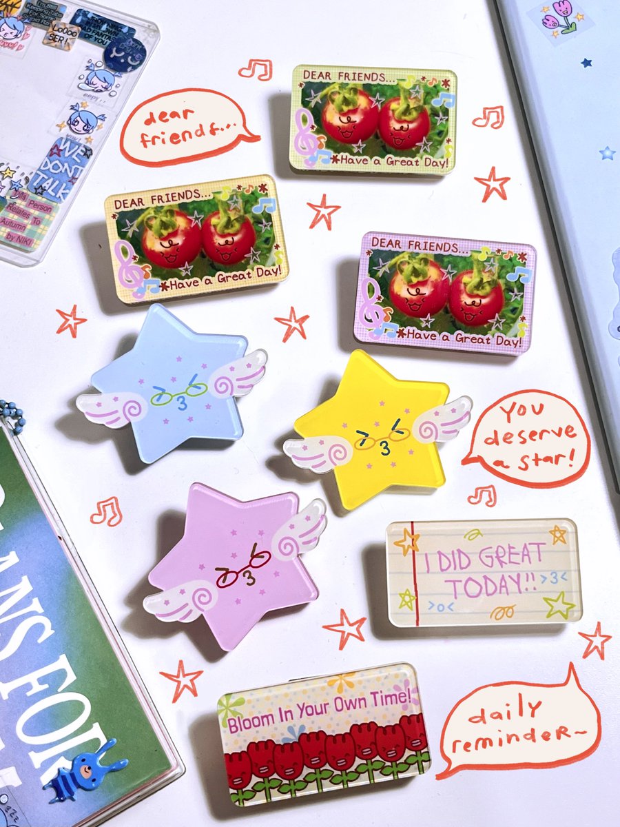 toloveblue's tweet photo. silly acrylic clips ~ ◠ ̫◠ https://t.co/xabkcr1rjd