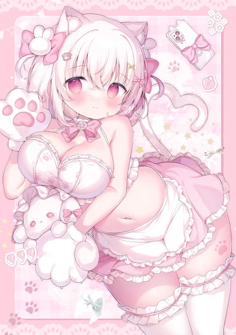 ピンク猫ちゃん #猫の日 
