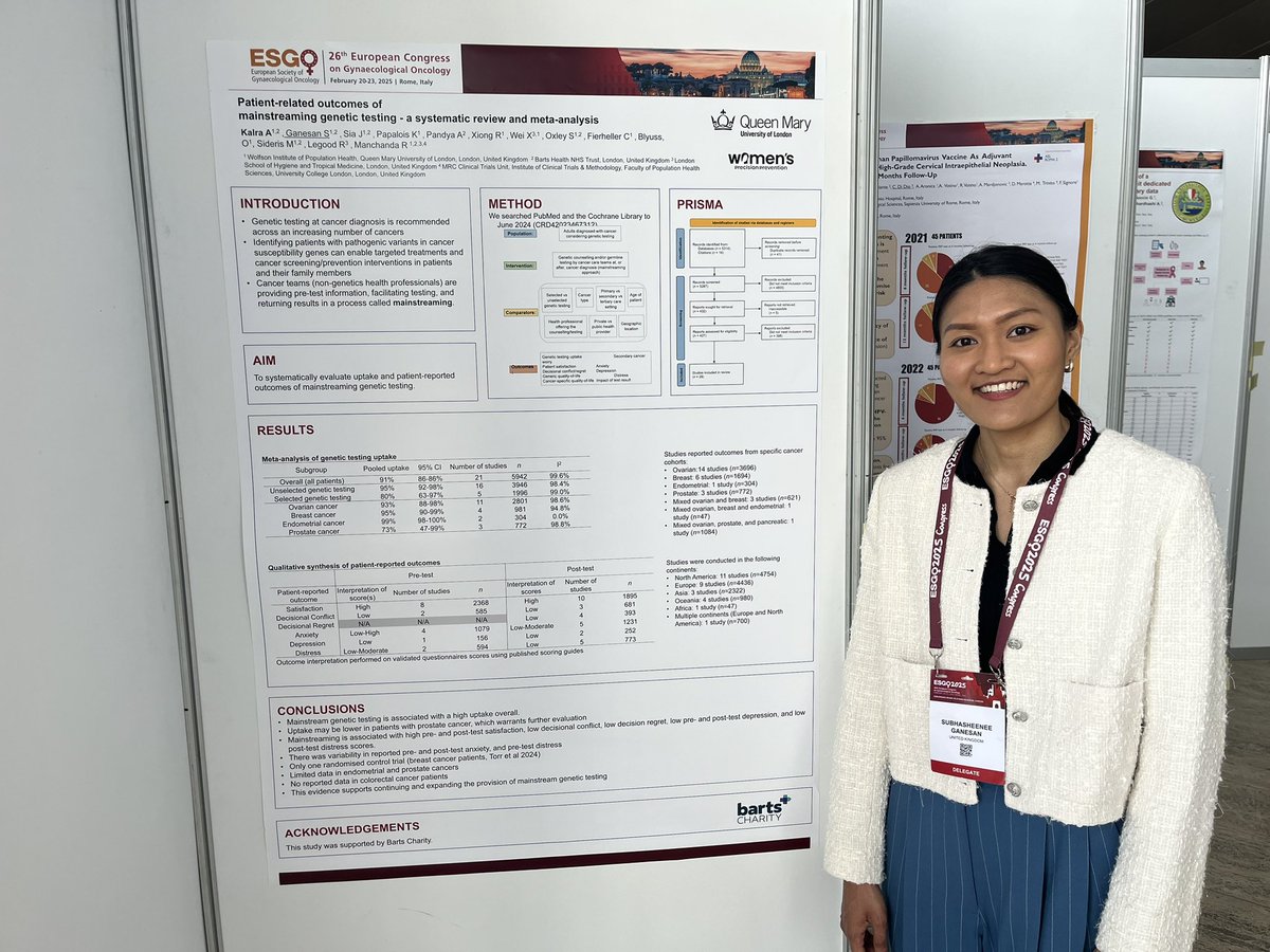 Women's Precision Prevention (@wpp_wiph) on Twitter photo The WPP team at #ESGO2025 presenting our work in precision prevention of women’s cancers today 😊
<a href="/ProfManchanda/">Prof Ranjit Manchanda</a> The WPP team at #ESGO2025 presenting our work in precision prevention of women’s cancers today 😊
<a href="/ProfManchanda/">Prof Ranjit Manchanda</a>