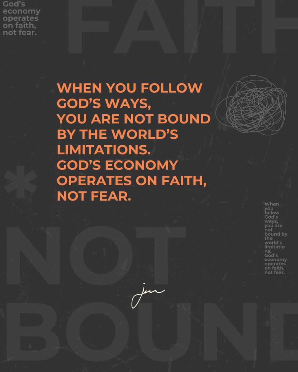When you follow God’s ways, you live beyond the world’s limits. 🌍✨ 
His economy is built on faith—not fear. Trust Him to provide! 🙌 #FaithOverFear

#GodsEconomy #SupernaturalProvision