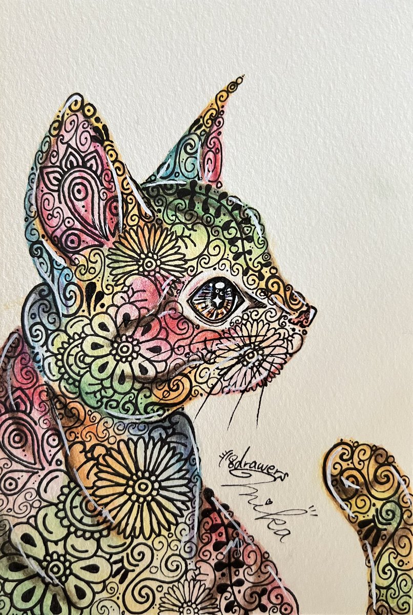 世界中の猫が幸せに暮らせますように

こちらの作品は九州コミティア9に<a href="/chikappart/">CHIKAPPART</a> 様のブースにて委託販売されます。猫のポストカードサイズ原画を4作品納品しております。会場へ行かれる方は是非ご覧ください✨売上の一部は動物保護団体へ寄付させていただきます

#猫の日
#絵描きさんと繫がりたい