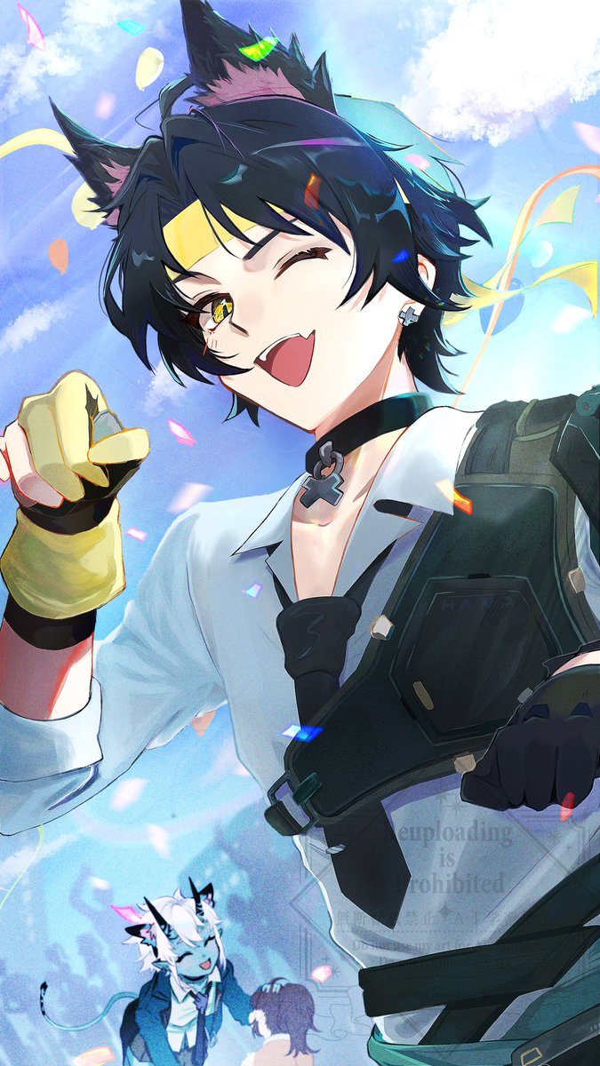 にゃーん!! 浅羽悠真 」|Piyansuke´◡`26蛍ちゃん✨のイラスト