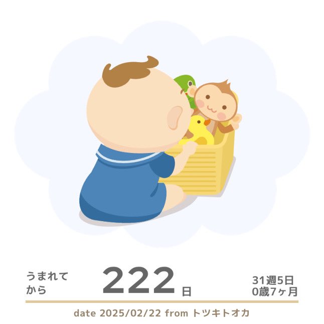 2月22日に生後222日になりました🐈👏
