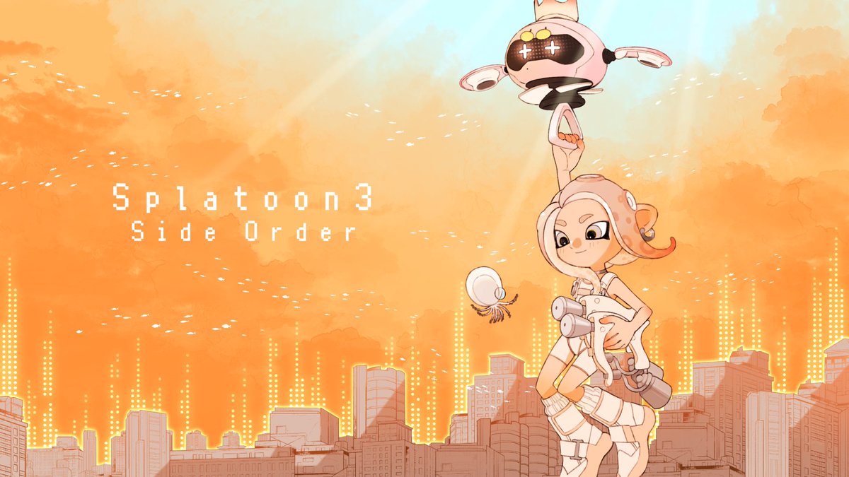 さすがですね、ハチ！
今回もキレキレだったのですー！

#スプラトゥーン #splatoon3art 
#サイドオーダー1周年