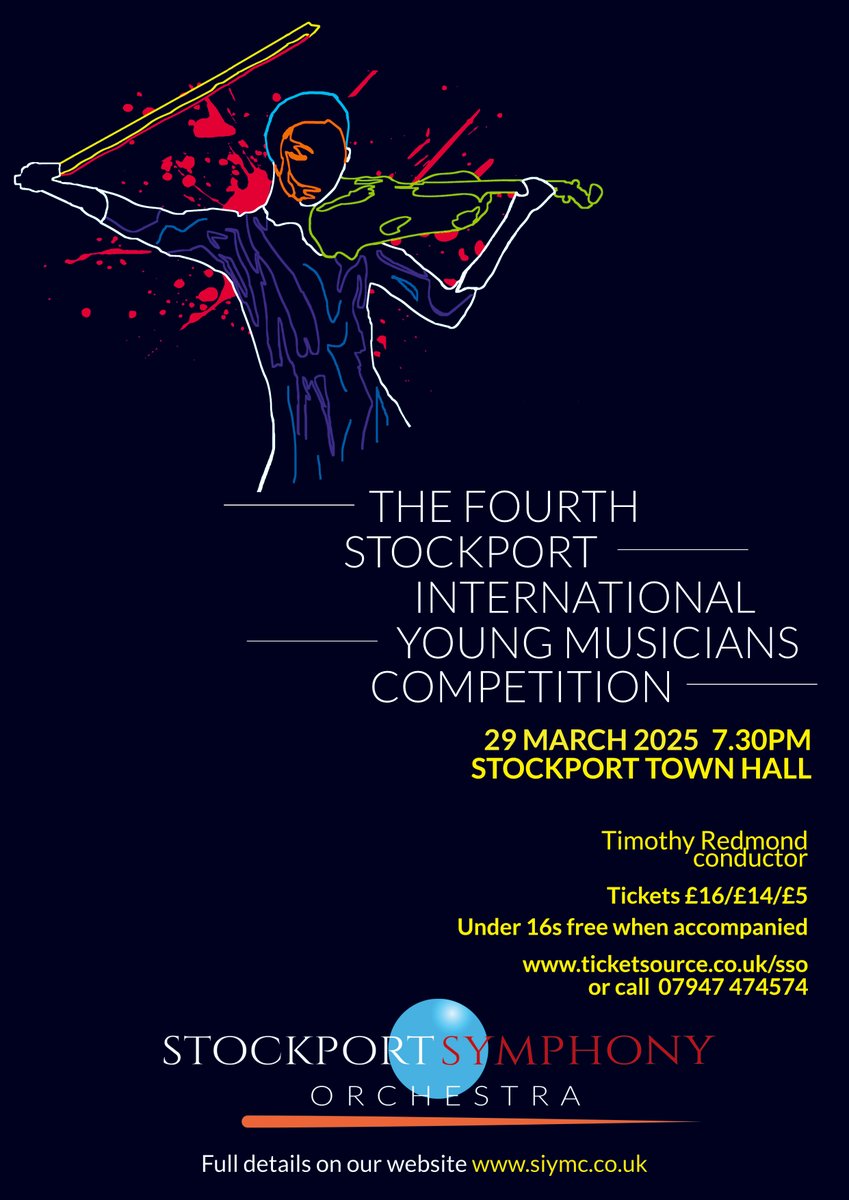 Today we're holding the semi finals for SIYMC 2025. We have 6 competitors today and 3 will go through to the final which will be held on March 29th. Keep following for introductions to each competitor

#SIYMC #SSO #Stockportevents #Stockport #Keepmusiclive