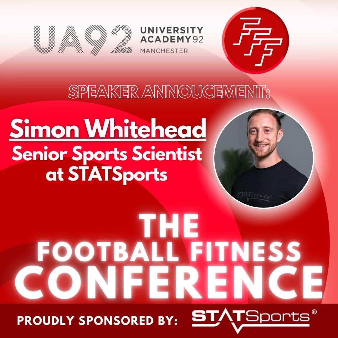 FootballFitFed's tweet photo. Speaker Announcement 📣 

Senior Sport Scientist at @statsports

@stwhitehead

Confirm your place at the Football Fitness Conference in May here
🔗 https://t.co/oKdD6tAYQm https://t.co/HEkOEKiCgl